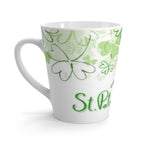 St. Patrick’s Day Latte Mug – Green Shamrock Happy Patrick’s Day Coffee Cup