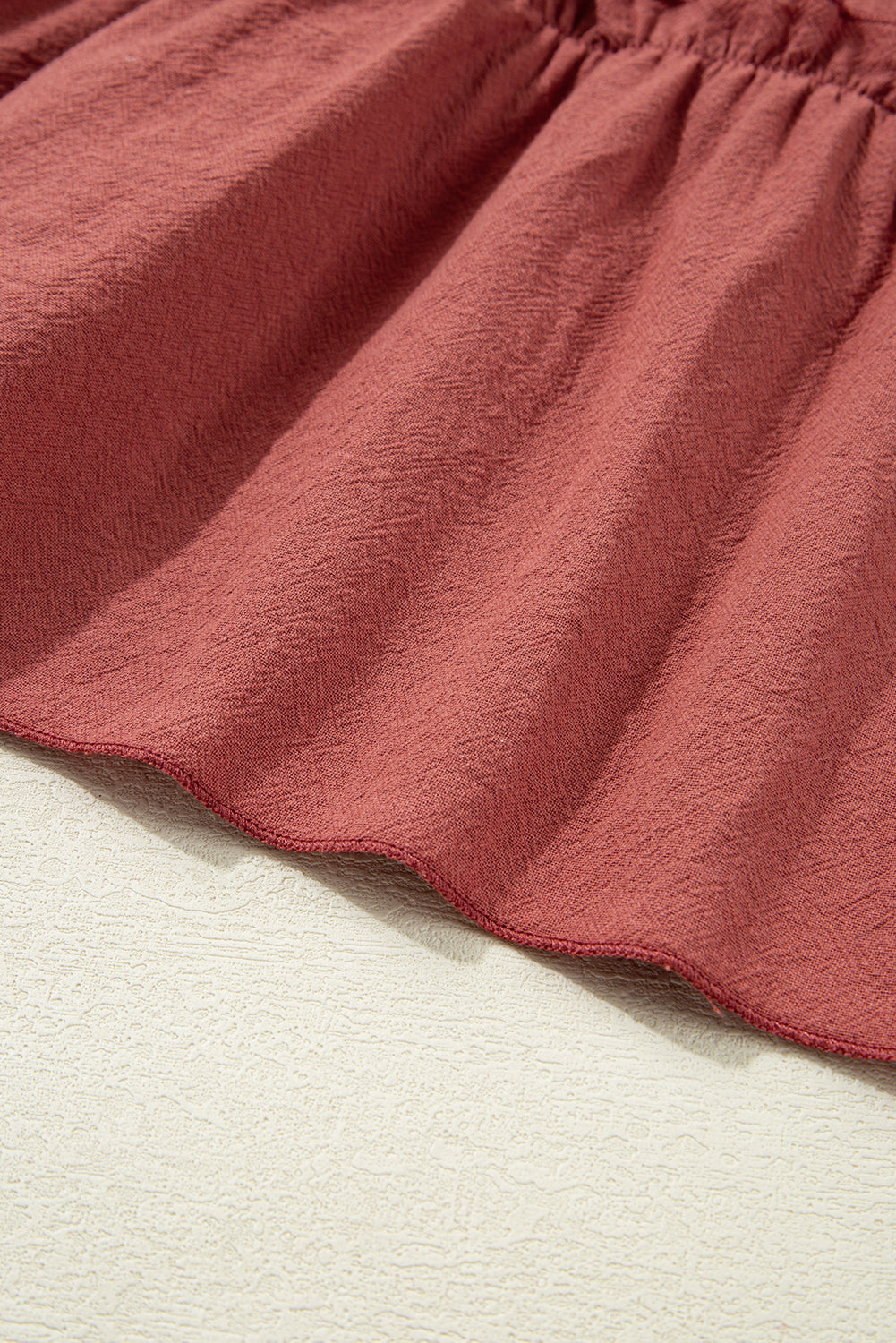 Ruffled Short Sleeve Mini Dress