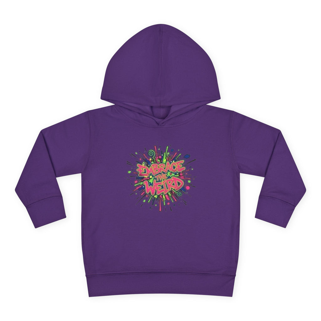Toddler Hoodie — 'Dance Like a Weird' Colorful Graffiti Pullover