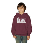 Youth Jesus Hoodie — Christian Faith Pullover with Cross Logo