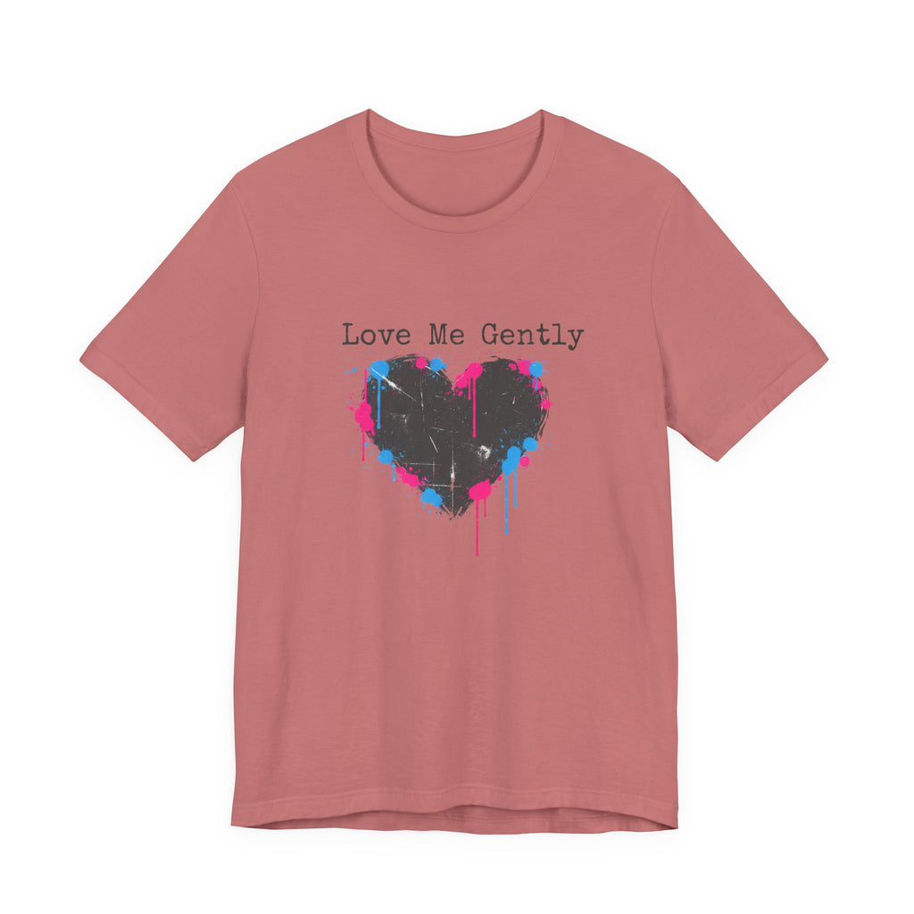 Distressed Graffiti Heart Tee | grunge heart shirt, punk heart design