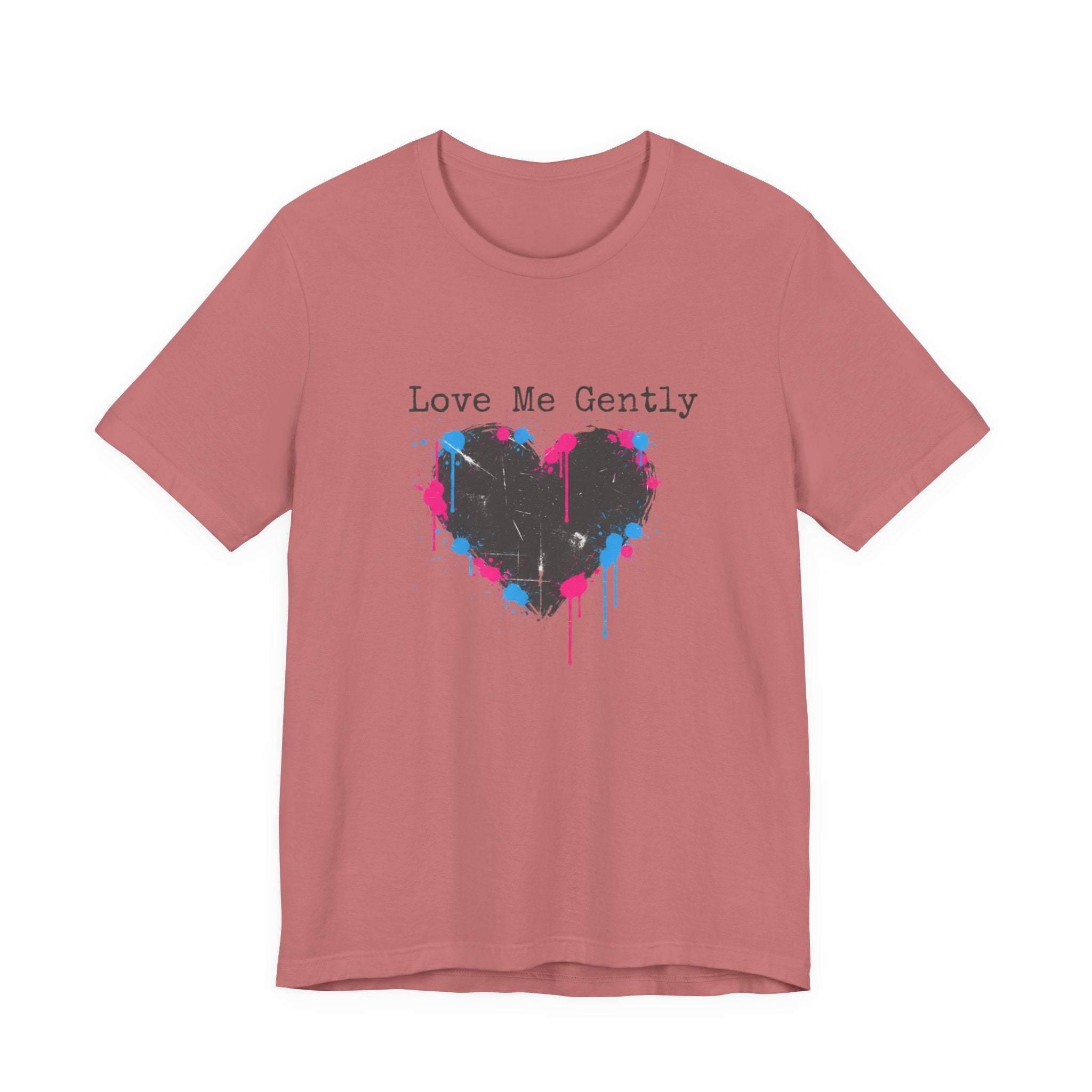 Distressed Graffiti Heart Tee | grunge heart shirt, punk heart design