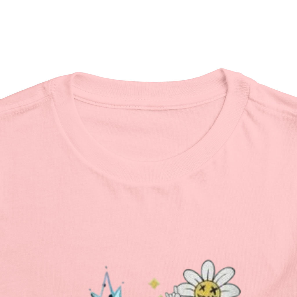 Toddler Tee - "Stay Wild" Graffiti Daisy Cute Kids T-Shirt
