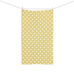 Yellow Lattice Hand Towel — Geometric Kitchen & Bath Accent