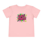 Toddler Tee - "Just Vibes!" Colorful Retro Graphic Kids T‑Shirt