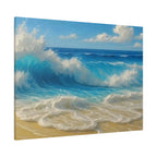 Sunny Beach Waves-Matte Canvas, Stretched, 1.25"