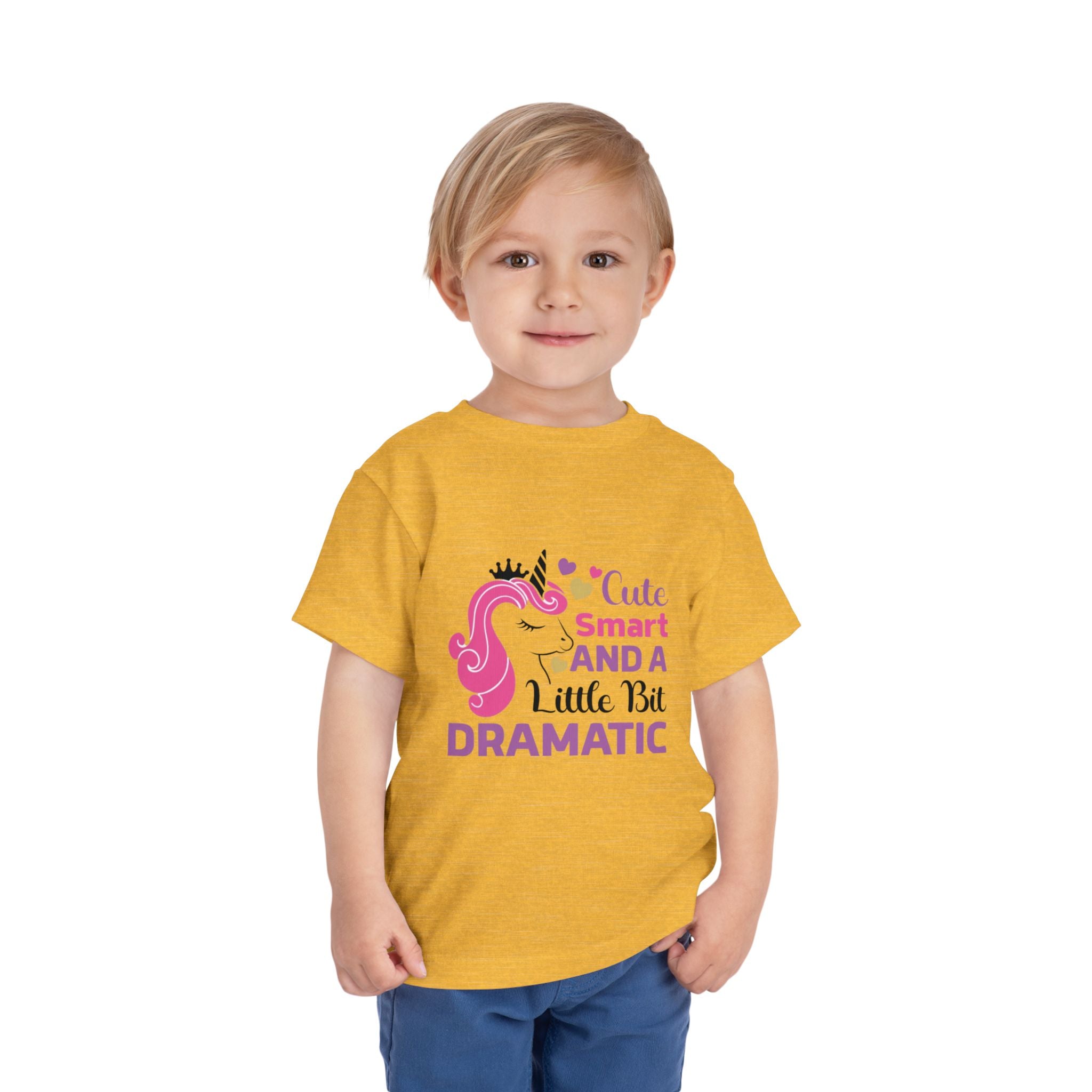 Toddler Tee — Cute Smart and a Little Bit Dramatic Unicorn Shirt