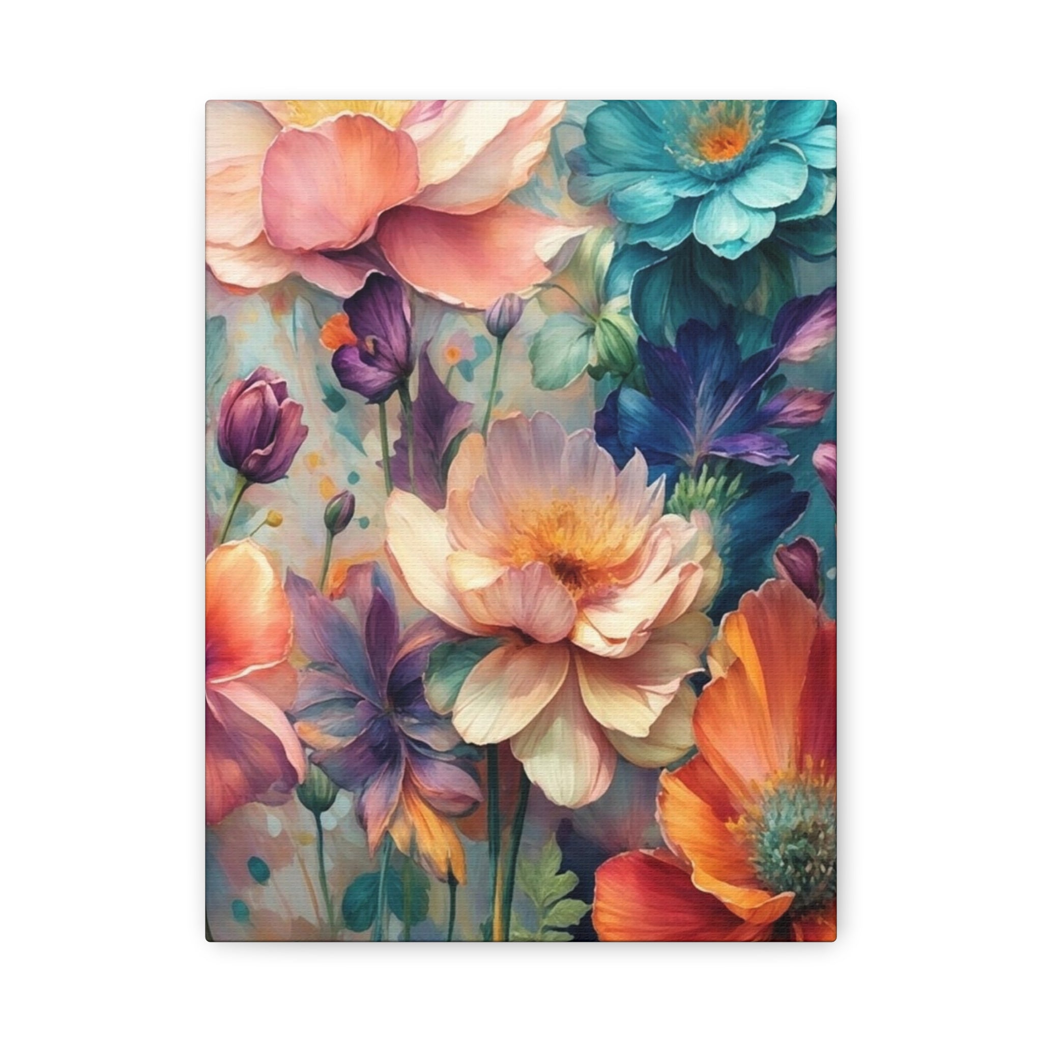 Floral Dreamscape Matte Canvas Print — Stretched 1.25"