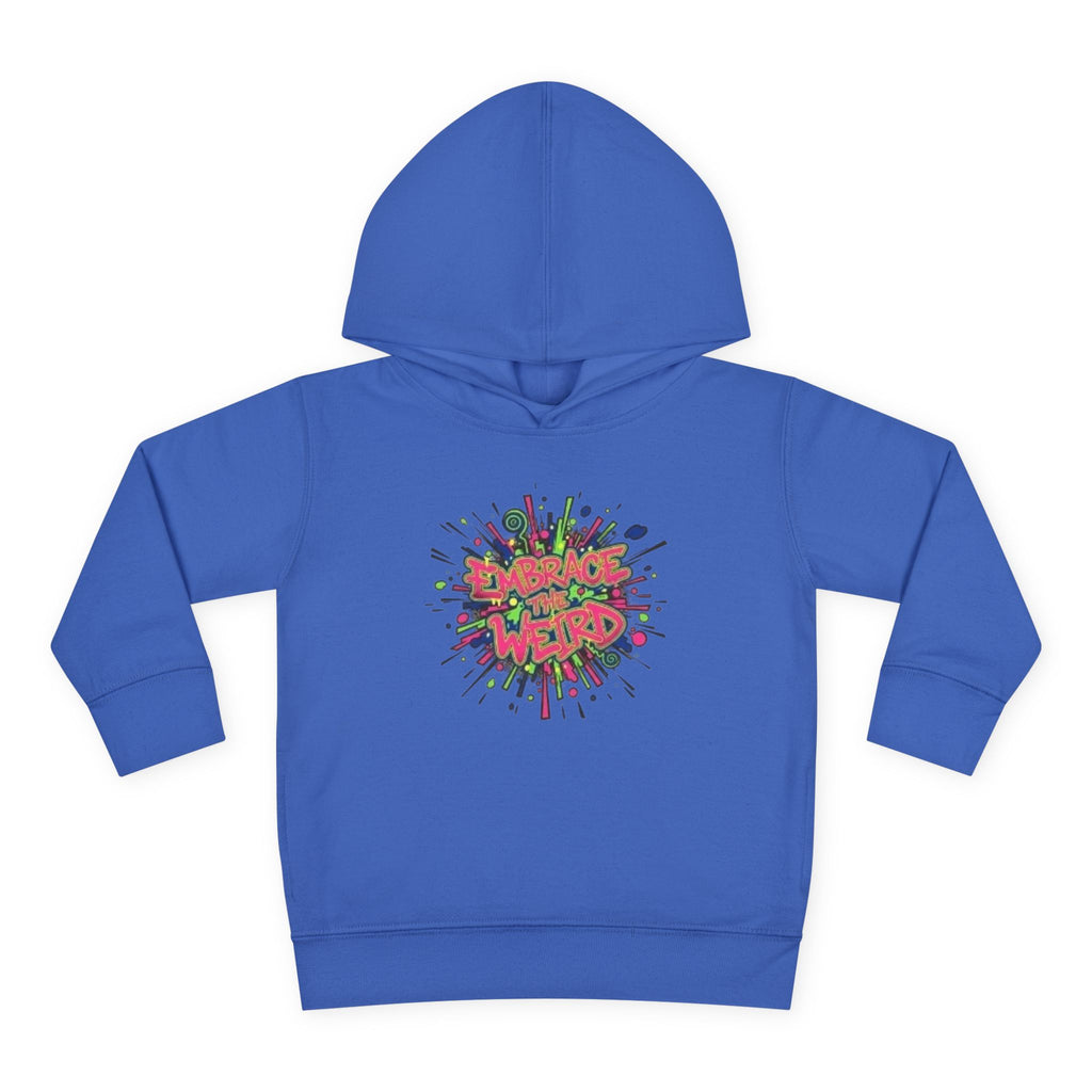 Toddler Hoodie — 'Dance Like a Weird' Colorful Graffiti Pullover