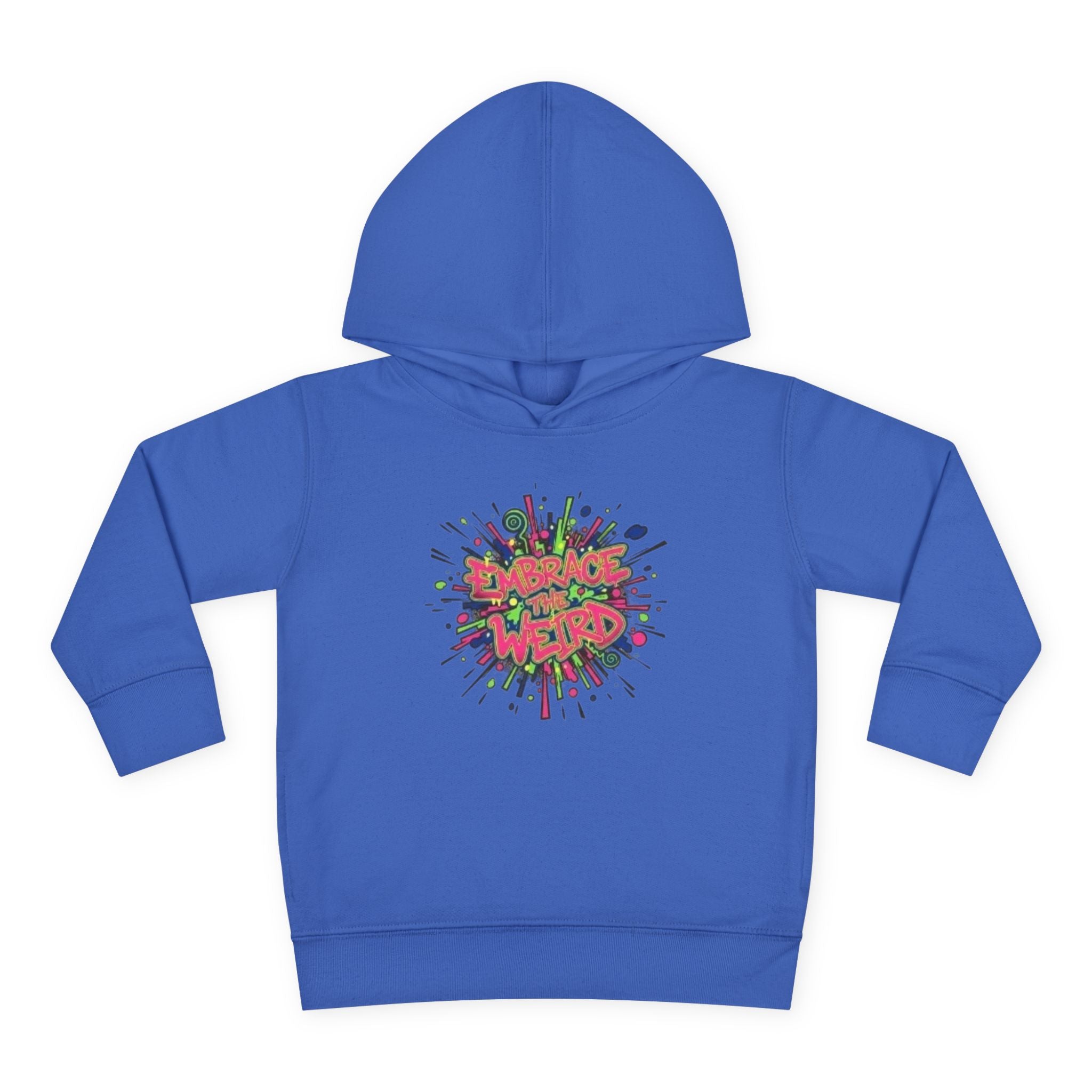 Toddler Hoodie — 'Dance Like a Weird' Colorful Graffiti Pullover