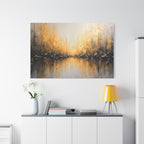 Abstract Gold Landscape Canvas Wall Art — Matte Stretched 1.25"