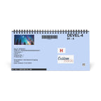 2026 Aurora Desktop Calendar - Scenic Monthly Grid