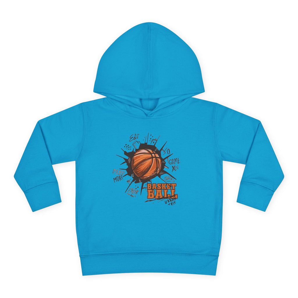 Toddler Basketball Hoodie – 'Ball' Graphic Pullover for Kids