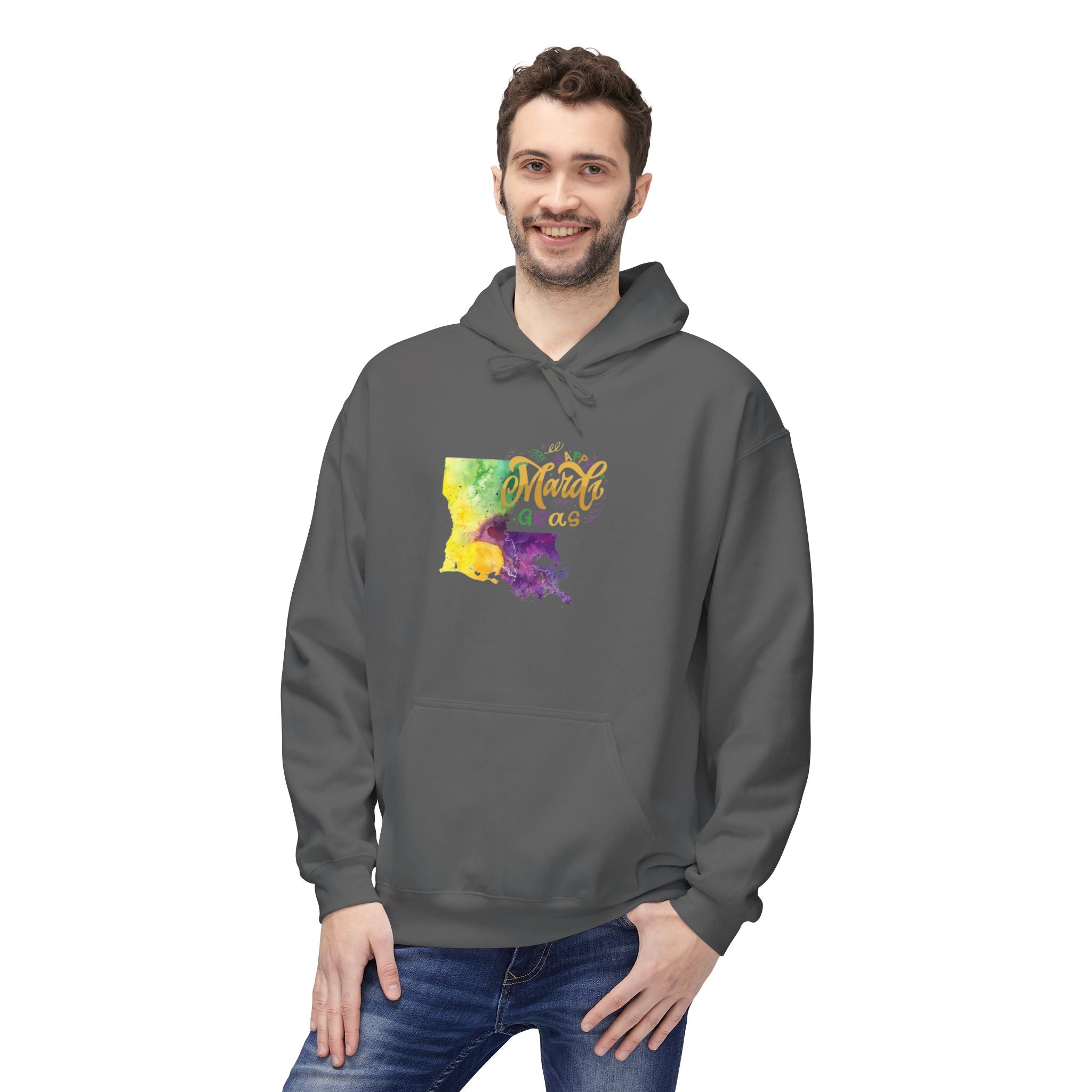 New Mexico Watercolor 'Amarillo' Hoodie — Southwestern State Pride Pullover