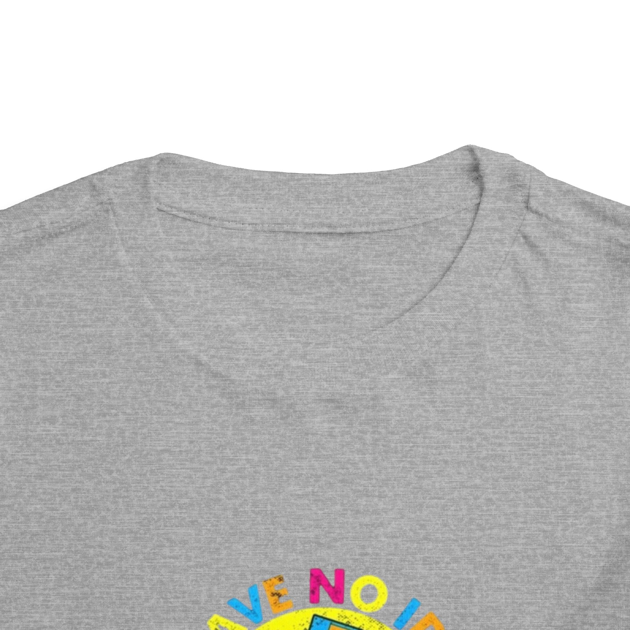 Toddler Tee — "I Have No Idea What This Is" Colorful Retro Toy Graphic