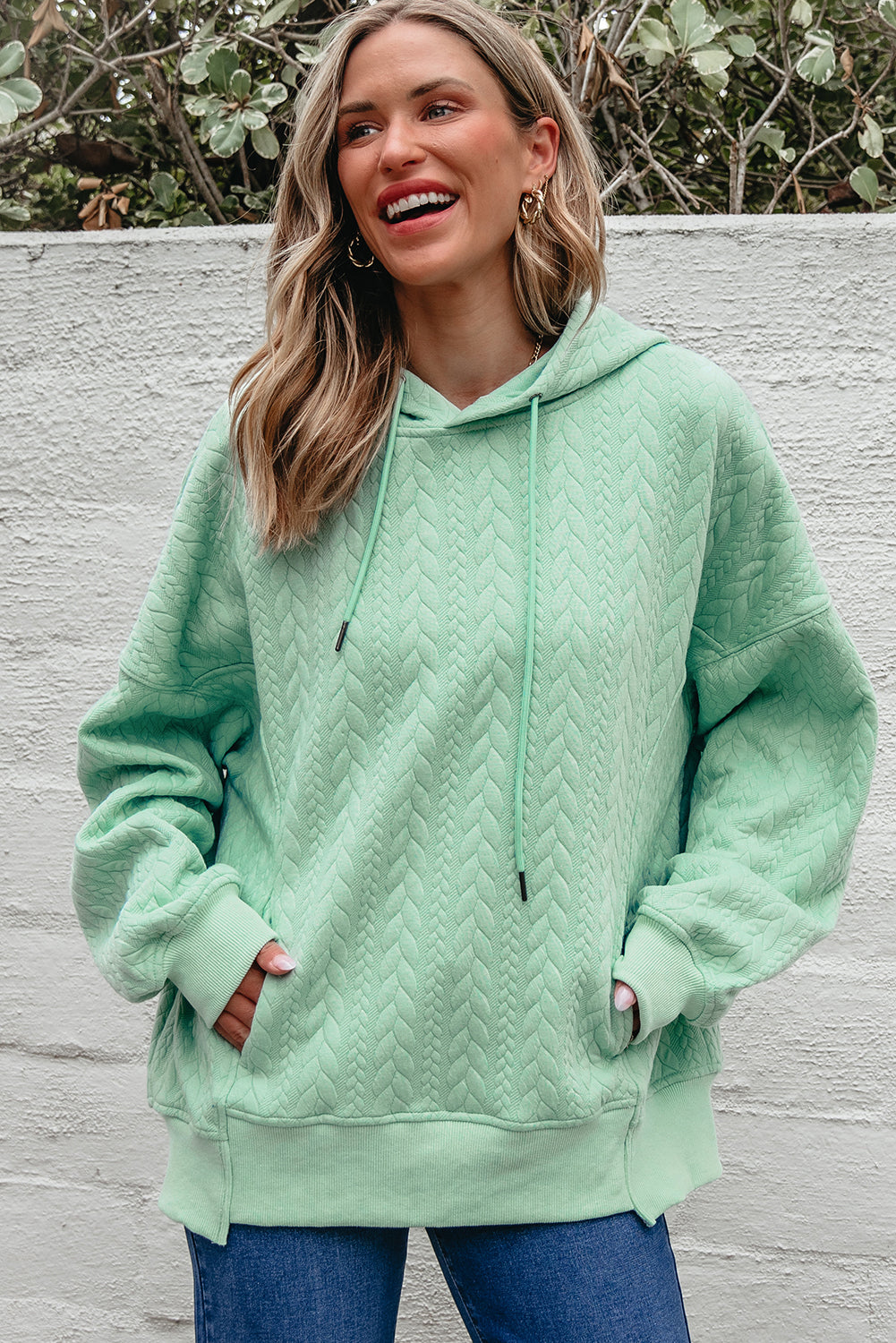 Promise Textured Baggy Hoodie