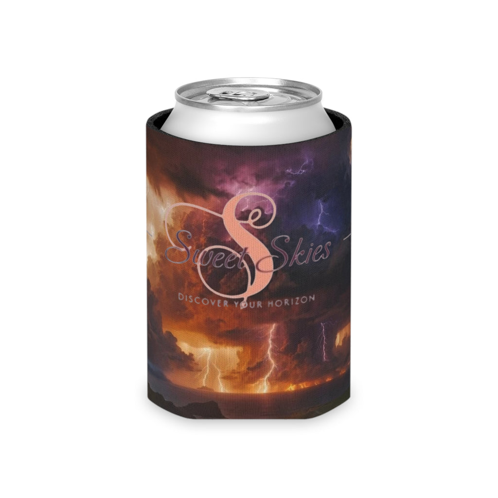 Sweet Skies Stormscape Can Cooler – Scenic Lightning Beach Beverage Insulator