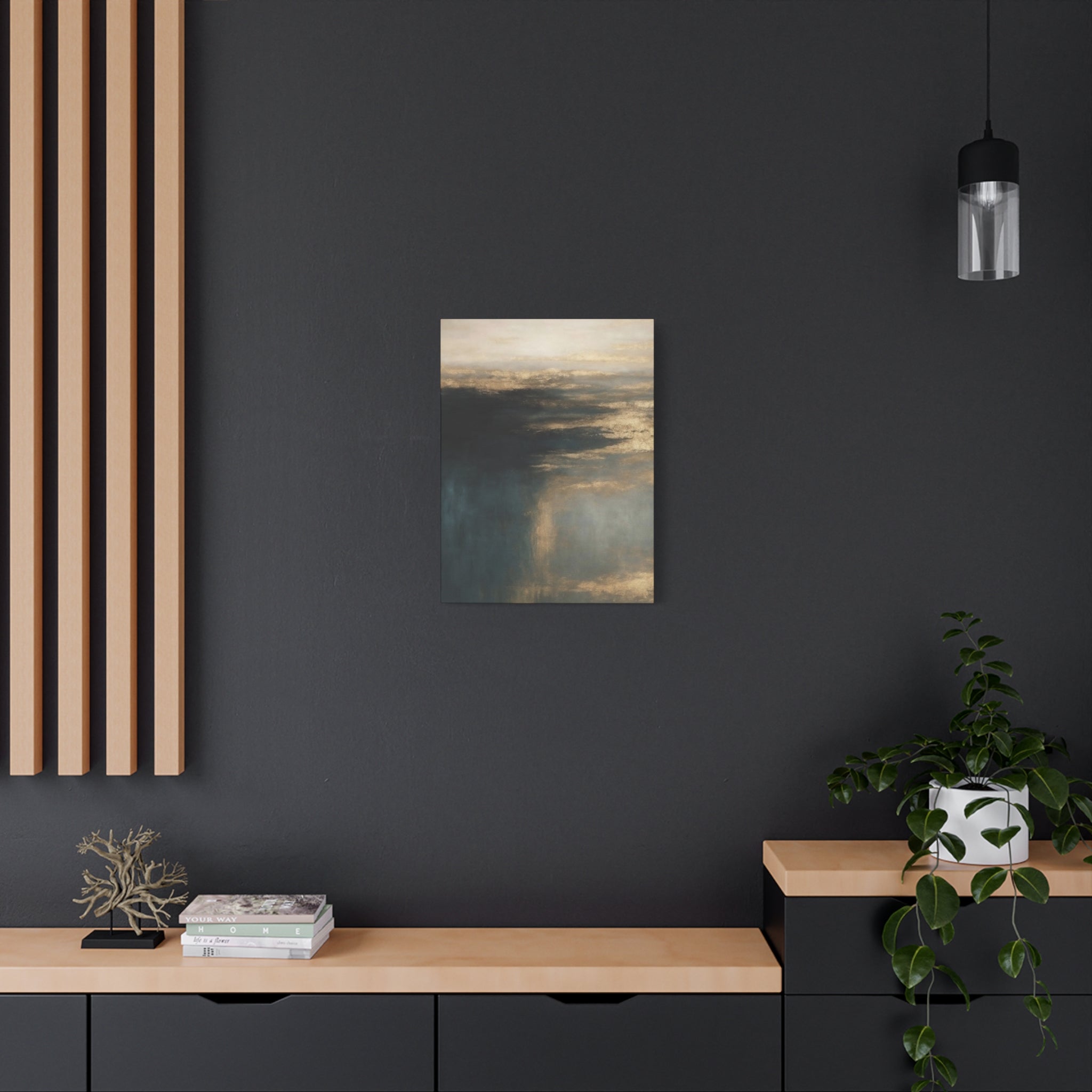 Abstract Stormy Seascape Canvas