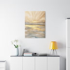 Golden Sunrise Seascape Canvas