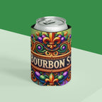 Can Cooler — Bourbon Street Mardi Gras Fleur-de-Lis Beverage Koozie