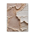 Neutral Textured Abstract Canvas Print — Beige & Cream Wall Art, Matte Stretched 1.25"