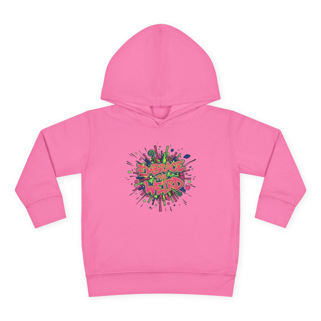 Toddler Hoodie — 'Dance Like a Weird' Colorful Graffiti Pullover