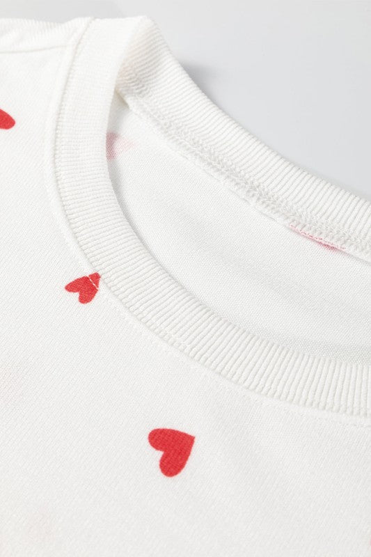 Valentine Heart Top and Pant Lounge Set