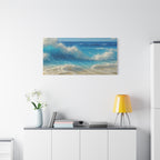 Sunny Beach Waves-Matte Canvas, Stretched, 1.25"