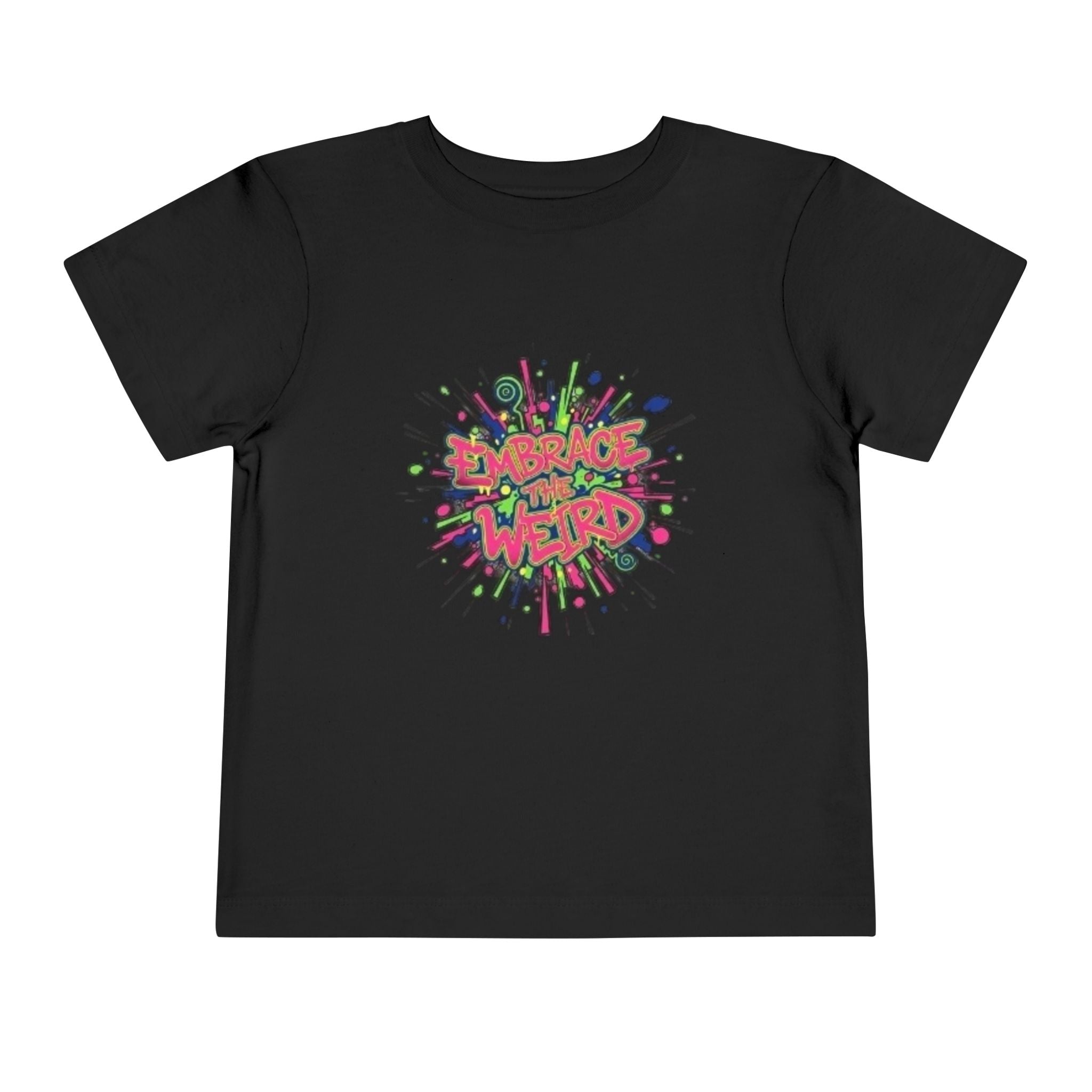 Toddler Tee — 'Embrace Your Weird' Colorful Graffiti Kids Shirt