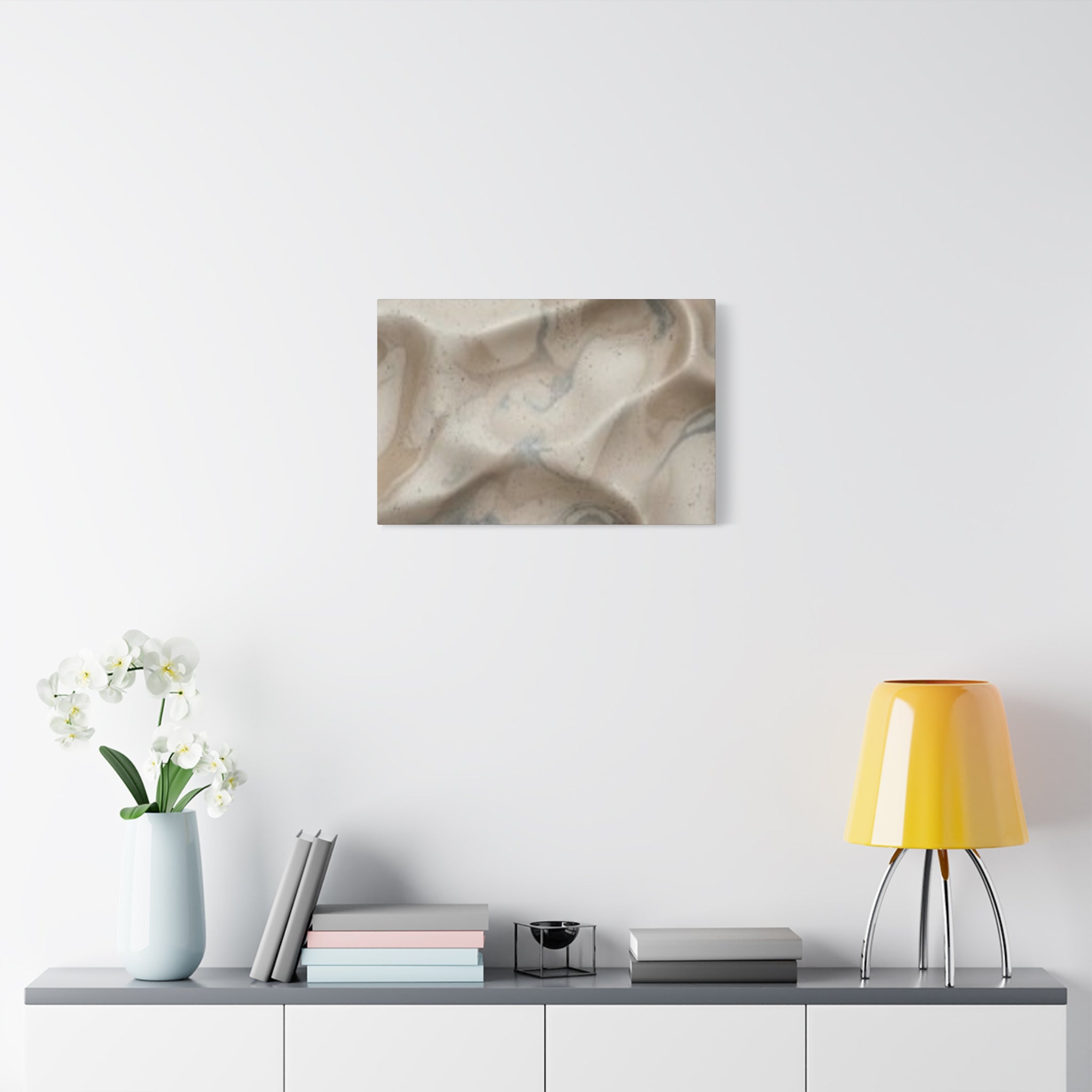Abstract Neutral Marble Canvas Wall Art — Matte Stretched 1.25"