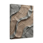 Abstract Textured Waves Matte Canvas Wall Art, Stretched 1.25"