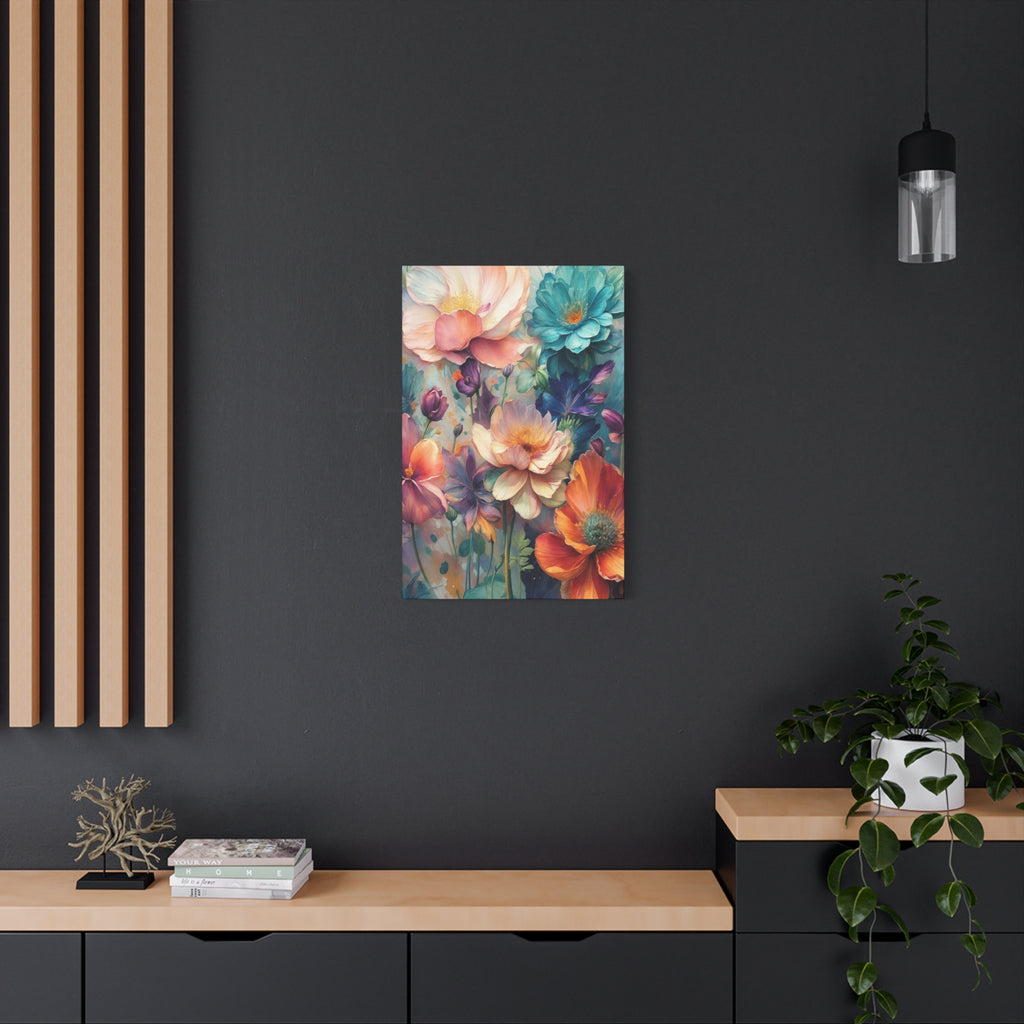 Floral Dreamscape Matte Canvas Print — Stretched 1.25"
