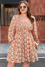 Floral Long Sleeve PLUS Dress