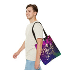 Mardi Gras Tote Bag — Purple Gold Fleur-de-Lis Celebration Tote