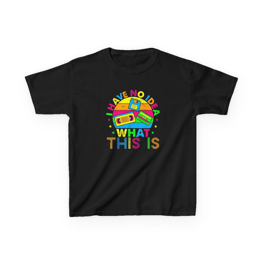 Kids T-Shirt — "I Have No Idea What This Is" Colorful Retro Toy Graphic