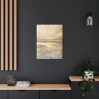 Golden Sunrise Seascape Canvas