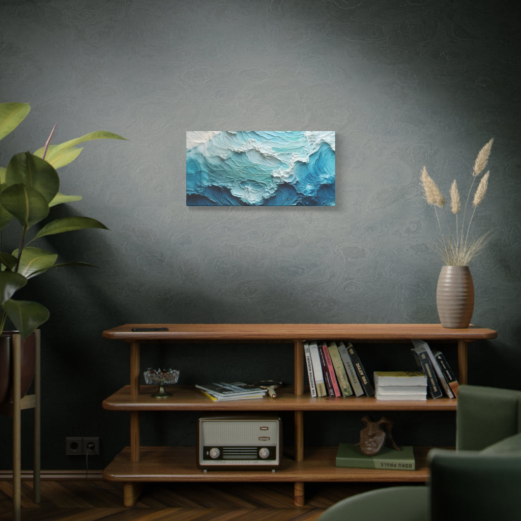 Ocean Waves Texture Matte Canvas Print