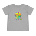 Toddler Tee — "I Have No Idea What This Is" Colorful Retro Toy Graphic