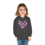 Toddler Heart Doodle Hoodie – Pink Love Icons Pullover