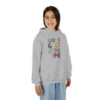 Youth Hoodie — "God Is Good All The Time" Colorful Faith Pullover