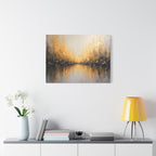 Abstract Gold Landscape Canvas Wall Art — Matte Stretched 1.25"