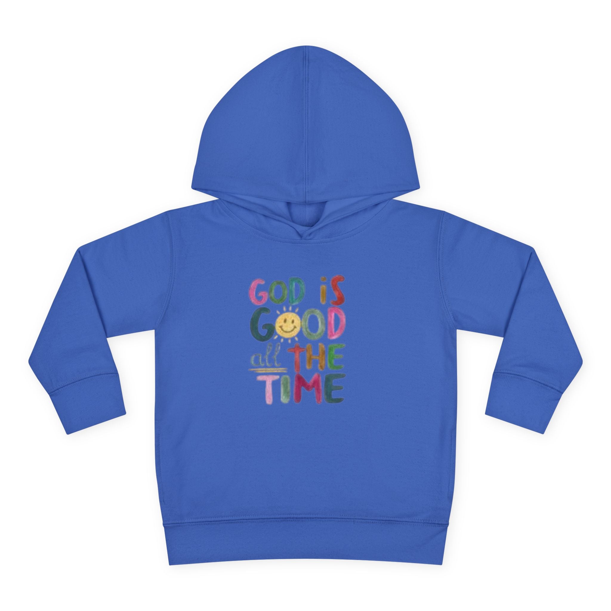 Toddler Hoodie — "God Is Good All The Time" Cute Faith Pullover