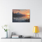 Psalm 121 Canvas Wall Art — "I Will Lift Up Mine Eyes unto the Hills" Inspirational Landscape