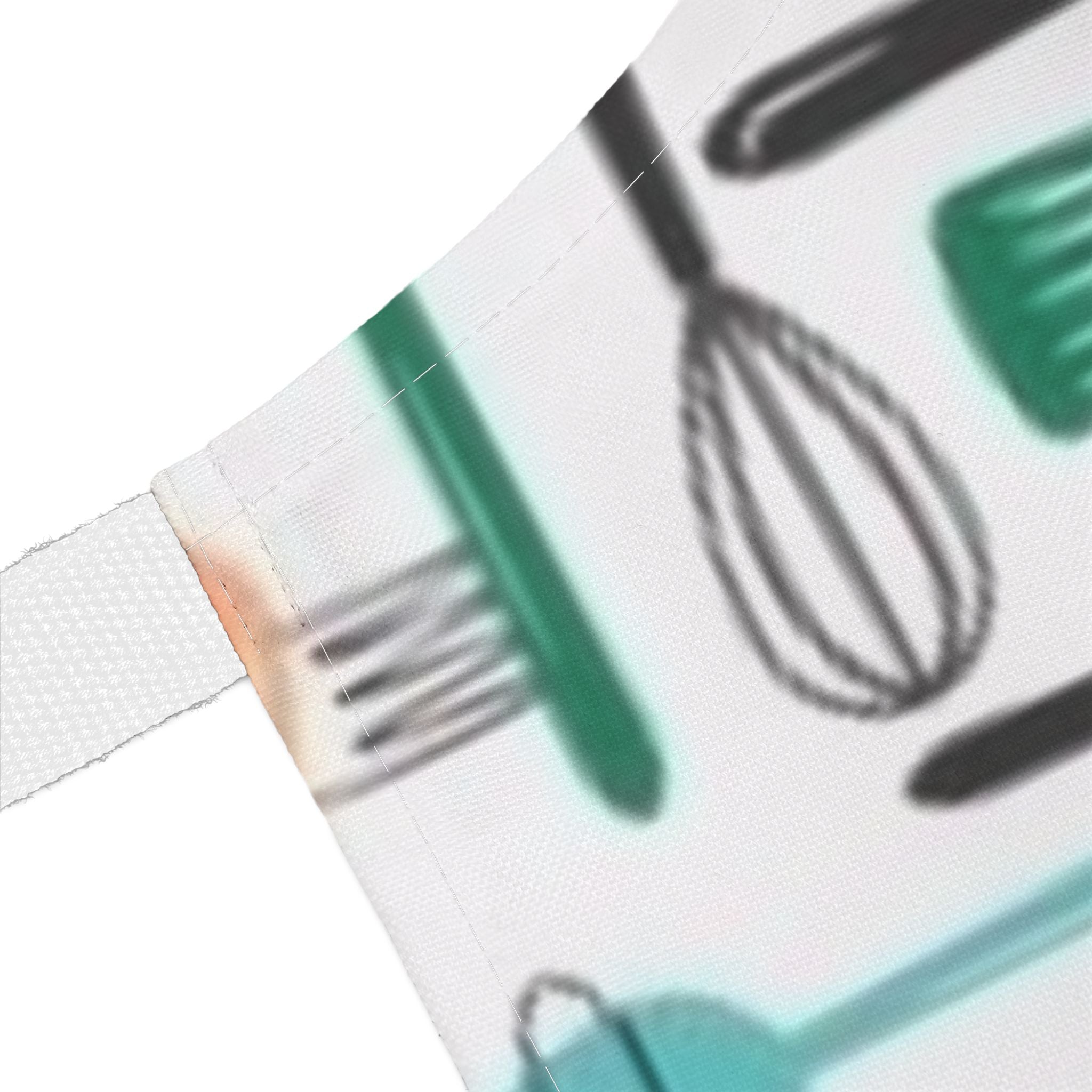 Kitchen Utensil Pattern Apron — Colorful Retro Cooking Apron