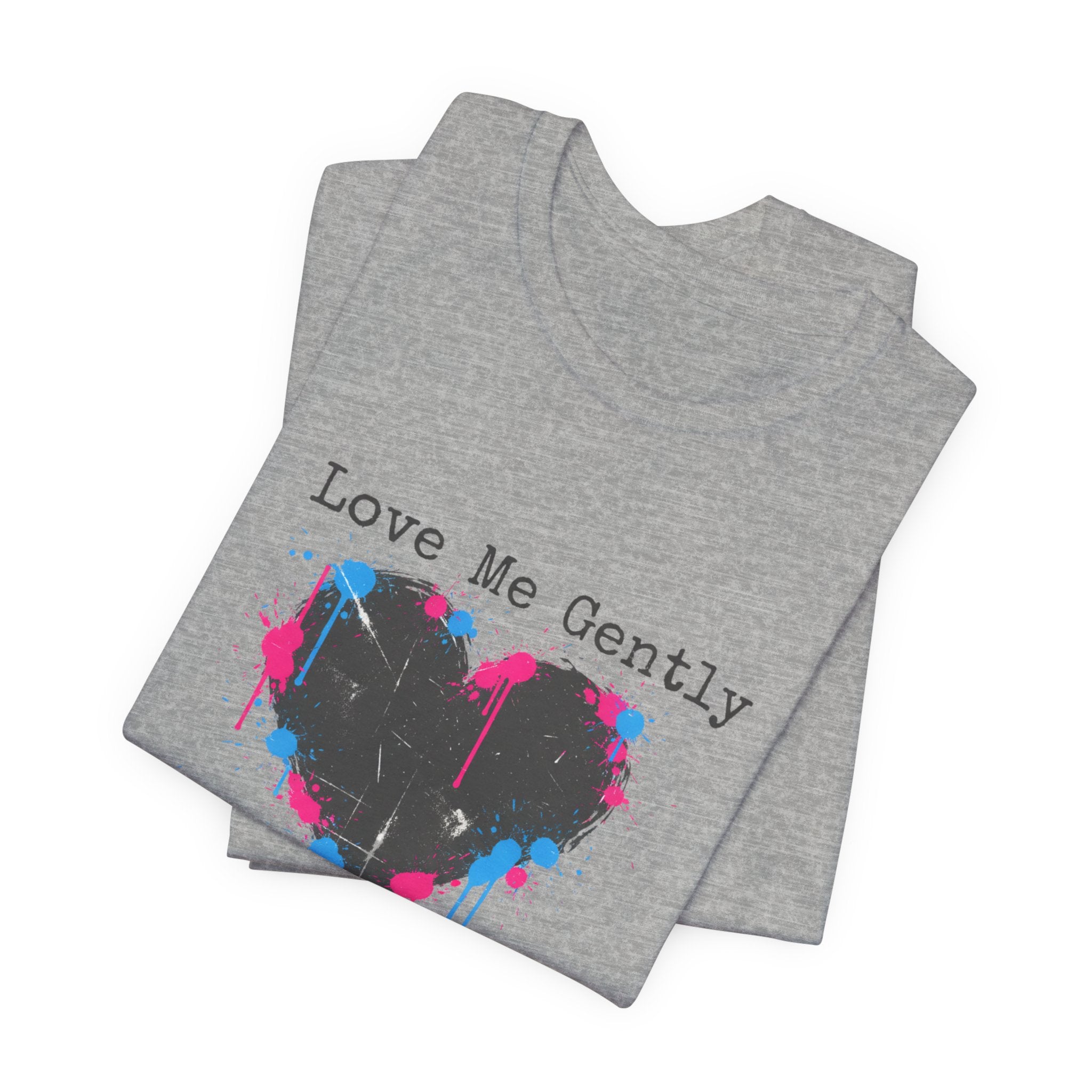 Distressed Graffiti Heart Tee | grunge heart shirt, punk heart design