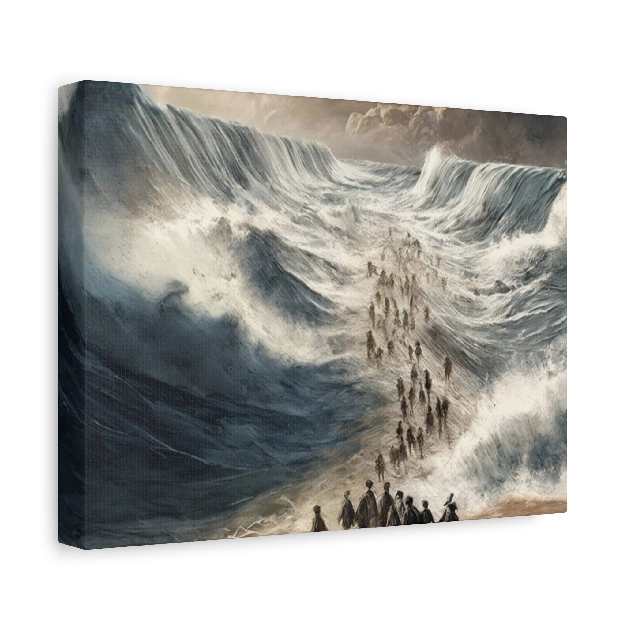 Biblical Exodus Wall Canvas — Parting of the Red Sea Matte Stretched Canvas
