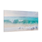 Seaside Waves Matte Canvas Print — Tranquil Beach Wall Art, Stretched 1.25"