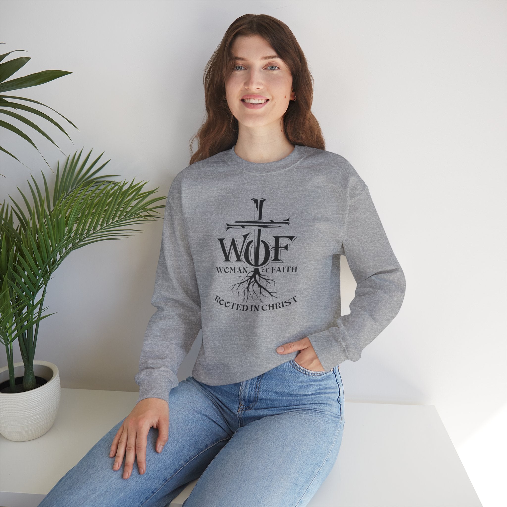 Women of Faith “Rooted in Christ” Crewneck Sweatshirt