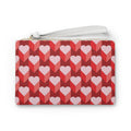 Heart Pattern Clutch Bag — Red & Pink Valentine Wristlet