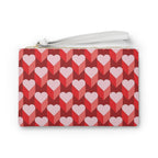 Heart Pattern Clutch Bag — Red & Pink Valentine Wristlet